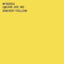 #F5DE50 - Energy Yellow Color Image